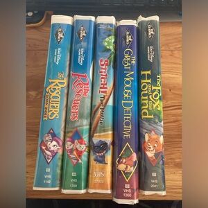 Lot of 5 Disney movies!  VHS